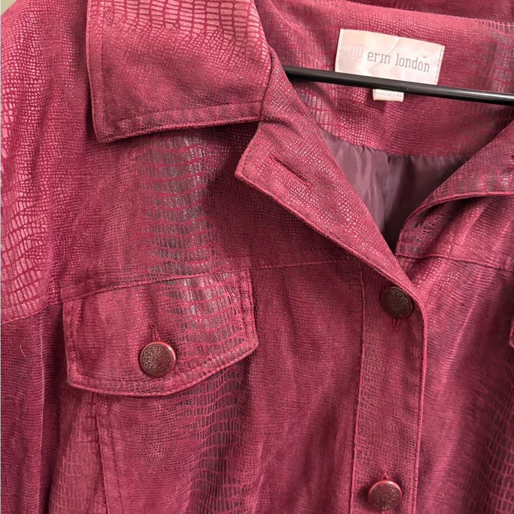 Red Button-Up Jacket - Picture 2 of 4